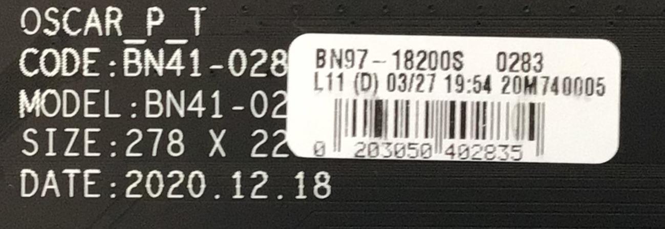 KIT DE TARJETAS  SAMSUNG / MAIN BN94-16880H / BN41-02854A / BN9416880H / BN97-18200S  / FUENTE BN4401130A / L65SB9NB_AHS / BN44-01130A / DRIVER BN94-16847A / BN97-18200A / BN9416847A  / DISPLAY ST7461E03-1 / MODELO QN75QN800AFXZA CA01 - Imagen 5